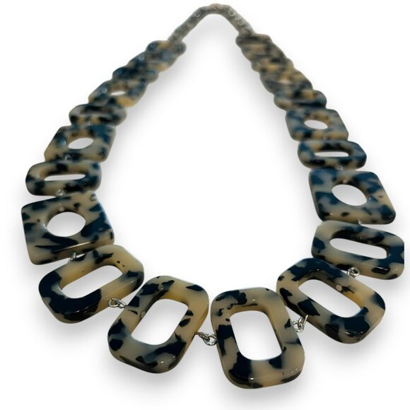 MaxMara Jewelry - MaxMara resin statement necklace, tortoise, NWOT